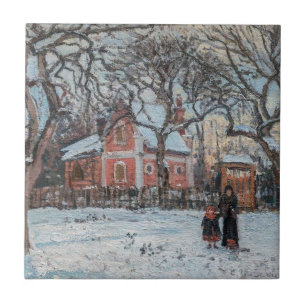 Camille Pissarro - Chataigniers bij Louveciennes Tegeltje