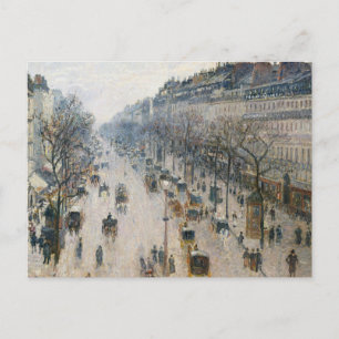 Camille Pissarro - de Boulevard Montmartre Briefkaart