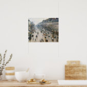 Camille Pissarro - de Boulevard Montmartre Poster (Keuken)