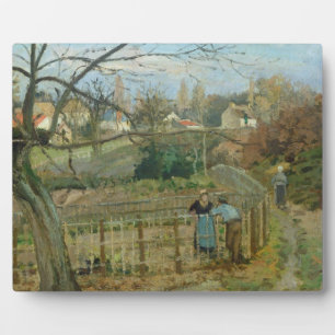 Camille Pissarro De omheining, 1872 (olie op doe Fotoplaat
