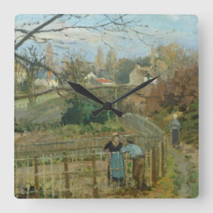 Camille Pissarro   De omheining, 1872 (olie op doe Vierkante Klok