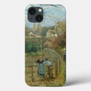 Camille Pissarro   De omheining, 1872 (olieverf op iPhone 13 Hoesje