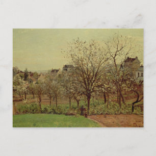 Camille Pissarro De Orchard, 1870 (olie op canva Briefkaart