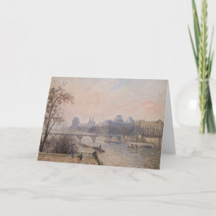 Camille Pissarro - De Seine en de Louvre Kaart