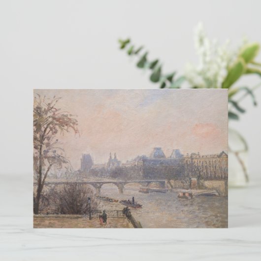 Camille Pissarro - De Seine en het Louvre Kaart (Staand voorkant)