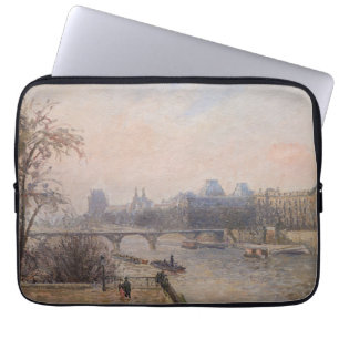 Camille Pissarro - De Seine en het Louvre Laptop Sleeve