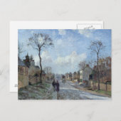 Camille Pissarro | De weg naar Louveciennes, 1872 Briefkaart (Voorkant / Achterkant)