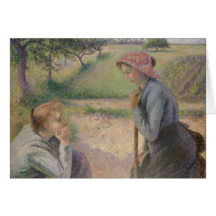 Camille Pissarro   Deux jeunes femmes paysannes