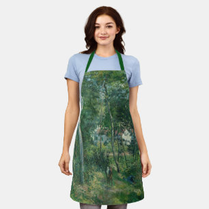 Camille Pissarro Edge of Bossen nabij L'Hermitage Schort