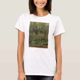 Camille Pissarro Een Roos tuin T-shirt