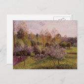Camille Pissarro- Flowering Apple Trees, Eragny Briefkaart (Voorkant / Achterkant)