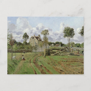 Camille Pissarro Landschap, Louveciennes, c.1872 Briefkaart