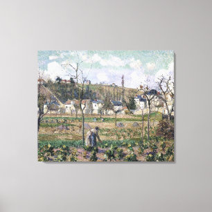 Camille Pissarro Maubuissons garden Pontoise Canvas Afdruk