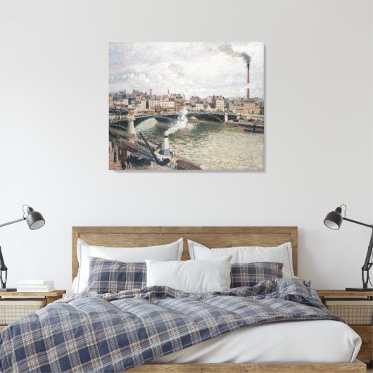  Camille Pissarro Morning An Overcast Day Canvas Afdruk (Insitu (Slaapkamer))