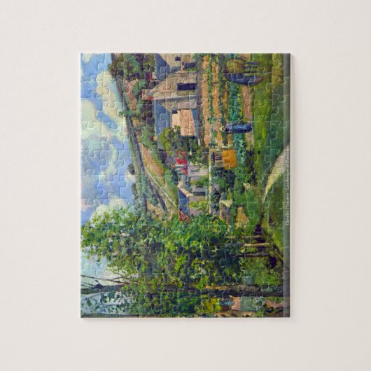 Camille Pissarro - paysage au puzzle de Pontoise (Vertical)