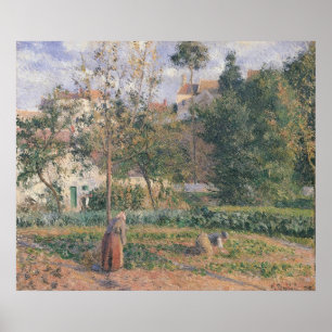 Camille Pissarro   Plantaardige tuin in Hermita Poster