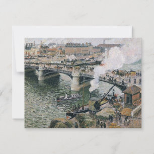 Camille Pissarro Pont Boieldieu in Rouen Painting Kaart