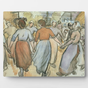 Camille Pissarro   Ronde, c.1884 (m/vC op papier) Fotoplaat