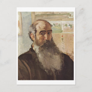 Camille Pissarro - Self Portrait 1873 selfportret Briefkaart