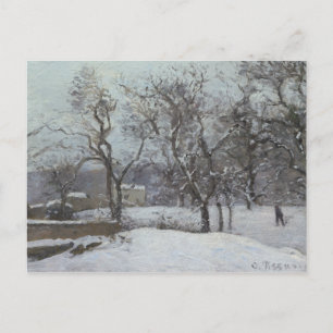 Camille Pissarro - Snow at Louveciennes Briefkaart
