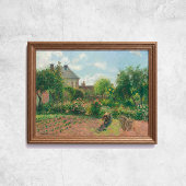 Camille Pissarro The Artist's Garden at Eragny Art Poster