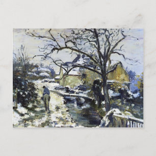 Camille Pissarro- Winter te Montfoucault 2 Briefkaart