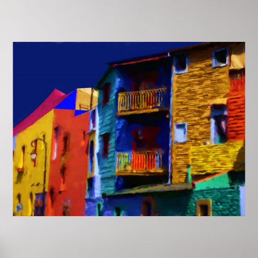 Caminito Buenos Aires van Ozborne Whilliamsson Poster (Voorkant)