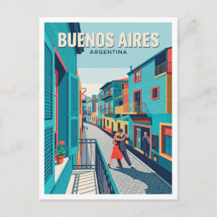 Caminito, La Boca, Buenos Aires Argentinië Souveni Briefkaart