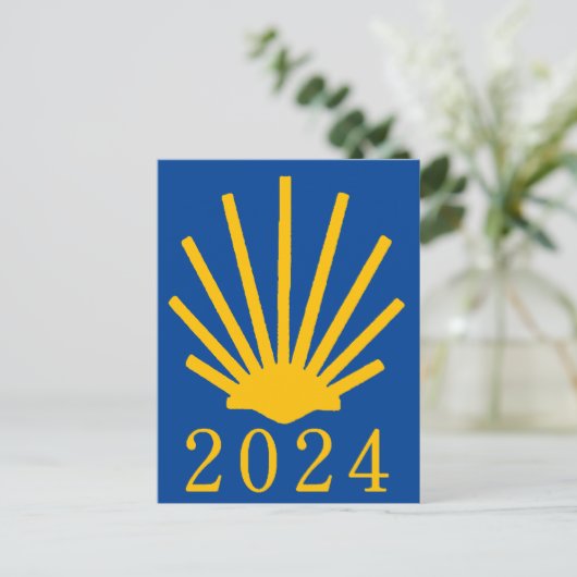 Camino de Santiago 2024 Briefkaart (Staand voorkant)