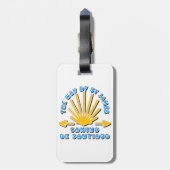 Camino de Santiago Bagagelabels (Achterkant verticaal)
