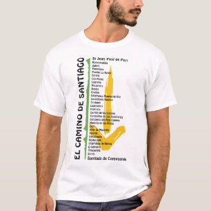 Camino de Santiago De weg van st James 0308 T-shirt