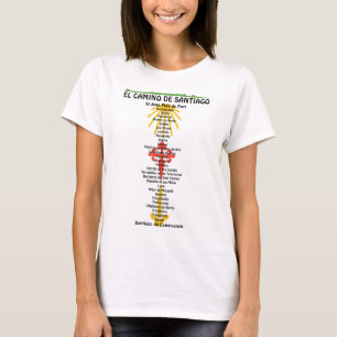Camino de Santiago De weg van st James 0312 T-shirt