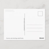 Camino de Santiago del Norte (Spanje) Briefkaart (Achterkant)