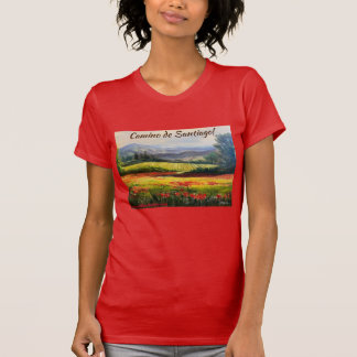 Camino de Santiago originele kunstwerk Katie Hutte T-shirt