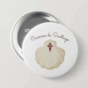 Camino de Santiago-pelgrim Ronde Button 7,6 Cm