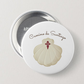 Camino de Santiago-pelgrim Ronde Button 7,6 Cm