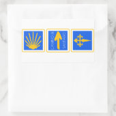 Camino de Santiago Rechthoekige Sticker (Tas)