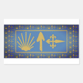 Camino de Santiago Rechthoekige Sticker (Voorkant)