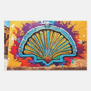 Camino de Santiago Rechthoekige Sticker