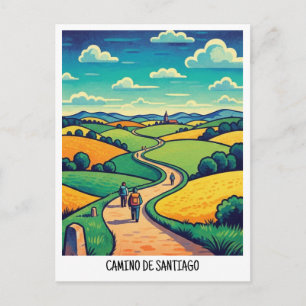 Camino de Santiago Reizen Briefkaart