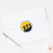 Camino de Santiago Ronde Sticker (Envelop)