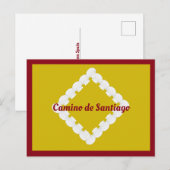 Camino de Santiago Scallop Shell Briefkaart (Voorkant / Achterkant)