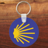 Camino de Santiago Sleutelhanger – Yellow Arrow & (Voorkant)
