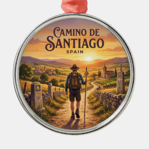 Camino de Santiago Spanje Metalen Ornament