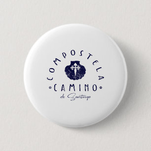 Camino De Santiago Spanje Sint-Jakobsschelp Sint-J Ronde Button 5,7 Cm