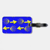 Camino de Santiago Symbolen Bagagelabel (Achterkant horizontaal)