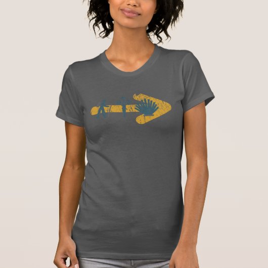 Camino de Santiago T-Shirt (vrouwen) (Voorkant)
