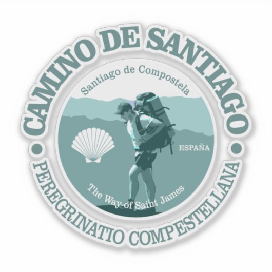 Camino de Santiago (T) Sticker (Voorkant)