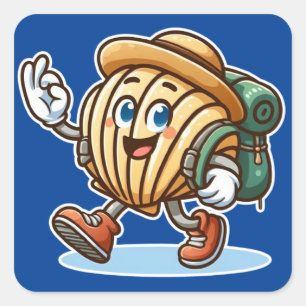 Camino de Santiago Vierkante Sticker