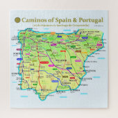 Camino Map Jigsaw Puzzle (Vertical)